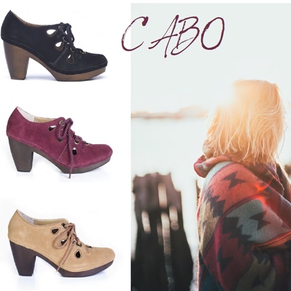 SOLD- Latigo Cabo Cutout Suede Retro Booties - Picture 2 of 7